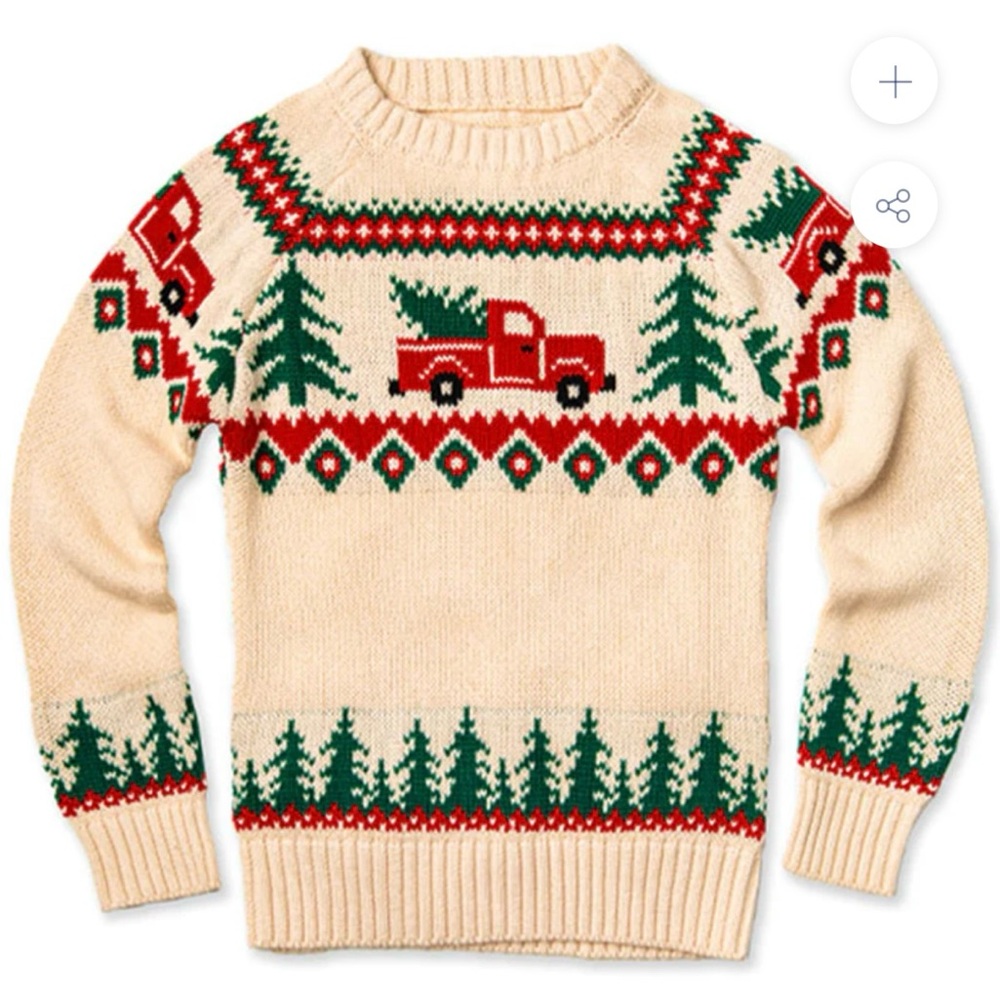 Kiel James Patrick Santa’s New Sleigh Kids Christmas Sweater